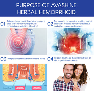 Avashine Chinese Herbal Hemorrhoid Cream, Hemorrhoid & Fissure Gel